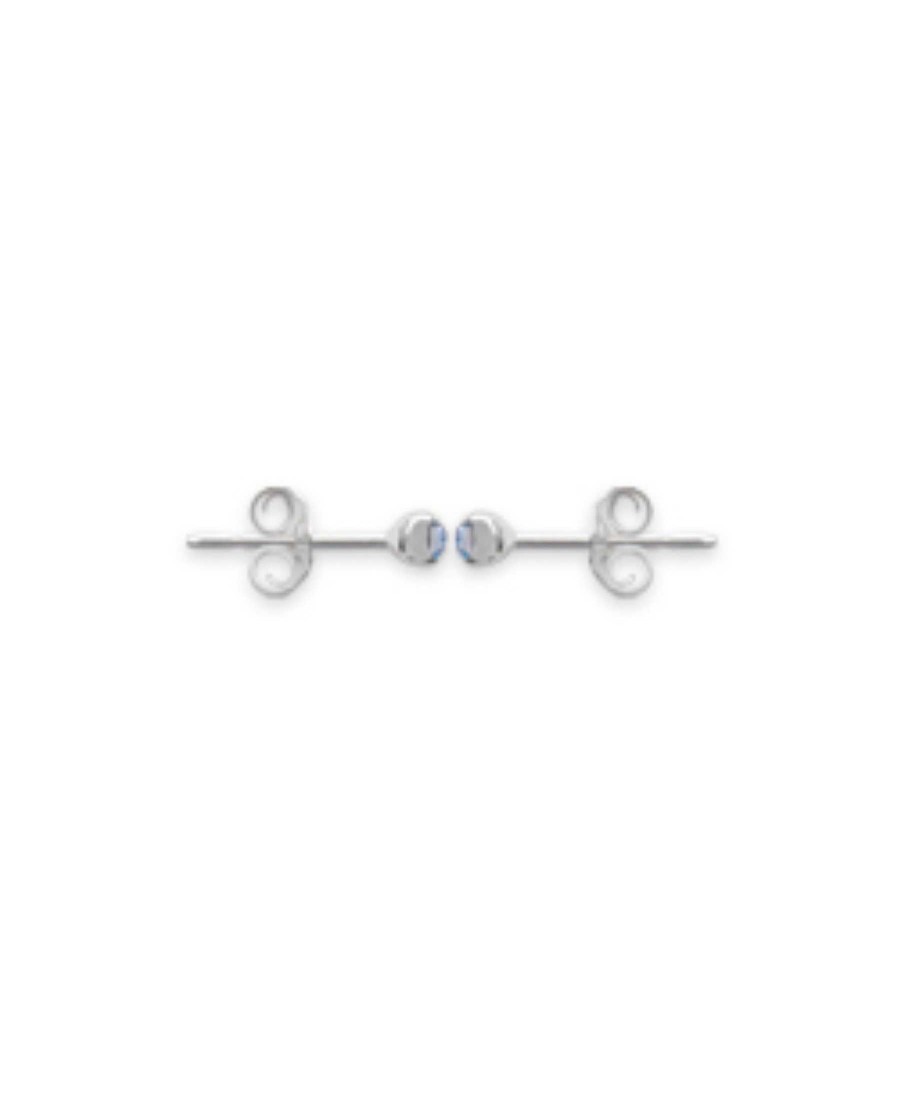 Boucles D'Oreilles Maison Silène | Boucles Cristal Bleu 3Mm