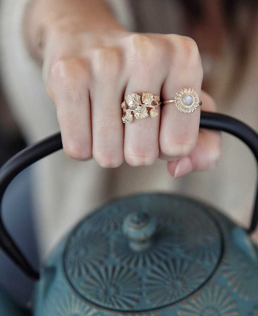 Bagues Maison Silène | Bague Fleur Pierre De Lune