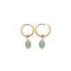 Boucles D'Oreilles Maison Silène | Cr Oles Quartzite Vert