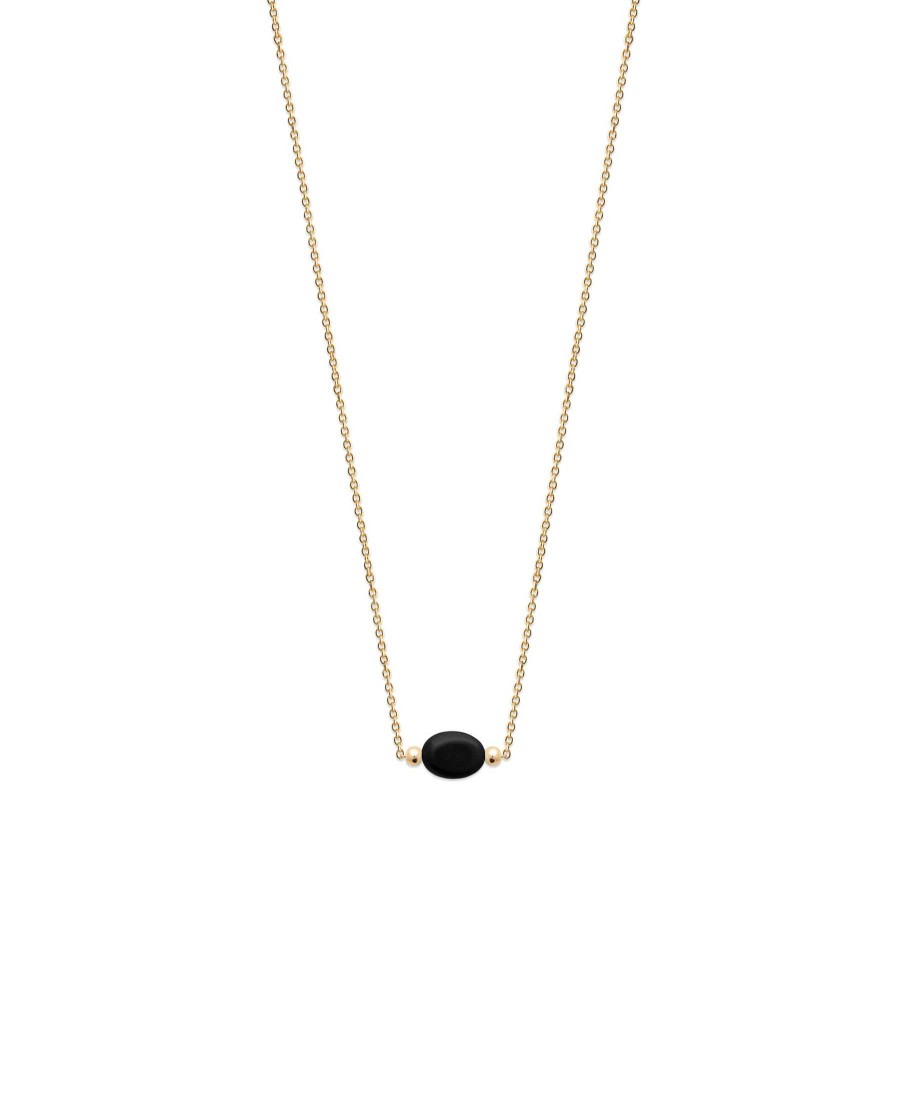 Colliers Maison Silène | Collier Obsidienne Noire