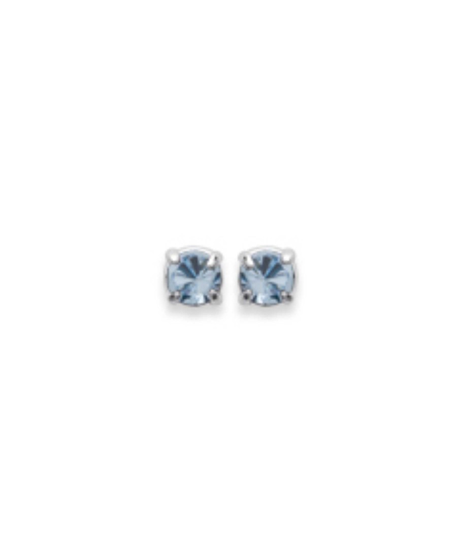 Boucles D'Oreilles Maison Silène | Boucles Cristal Ciel 3Mm