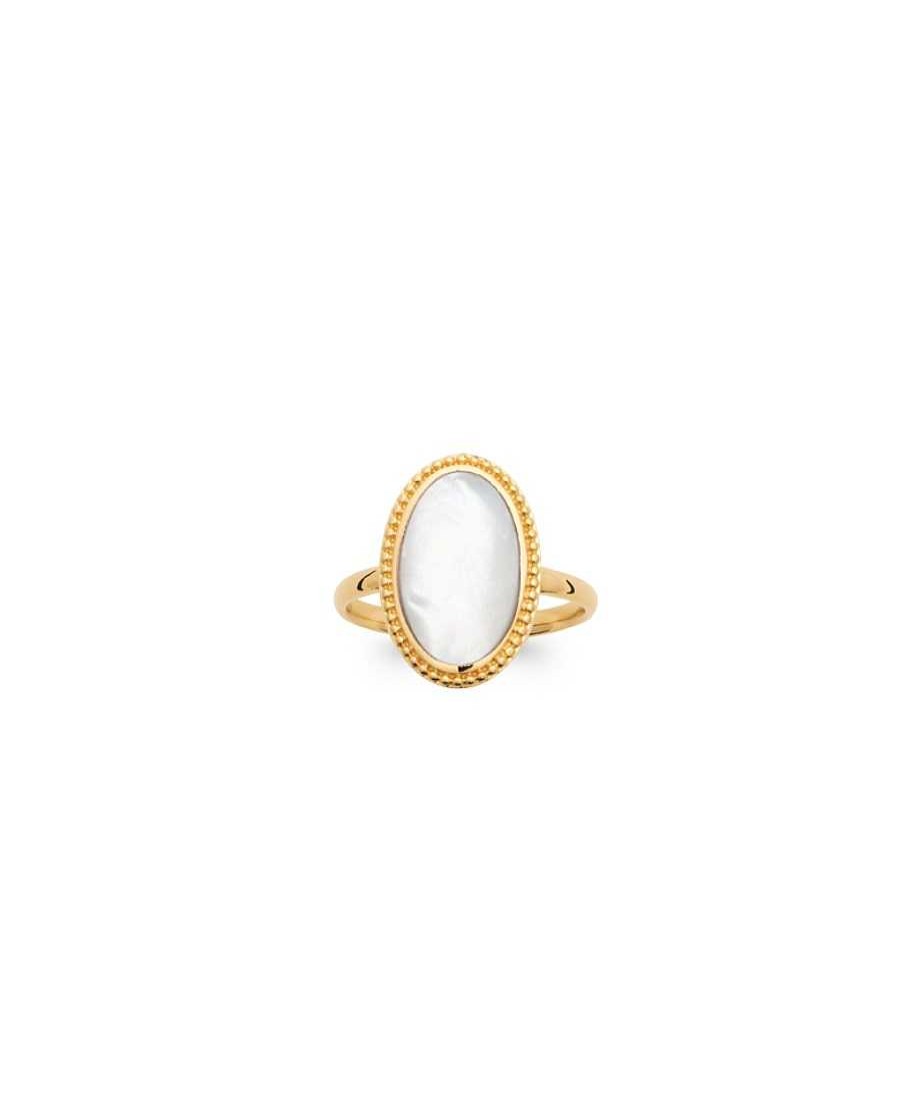 Bagues Maison Silène | Bague Ella Ovale Nacre