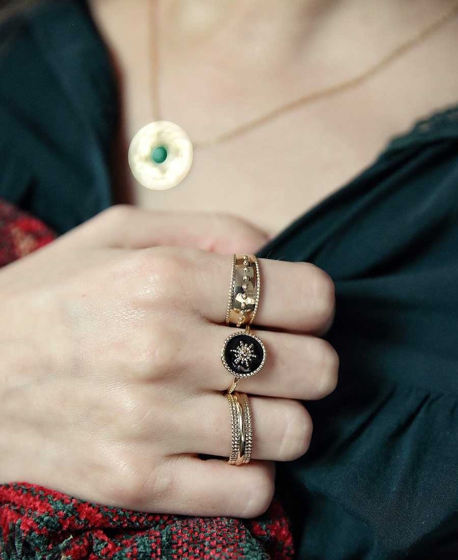 Bagues Maison Silène | Bague Romane Noire