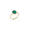 Bagues Maison Silène | Bague D Line Agate Verte